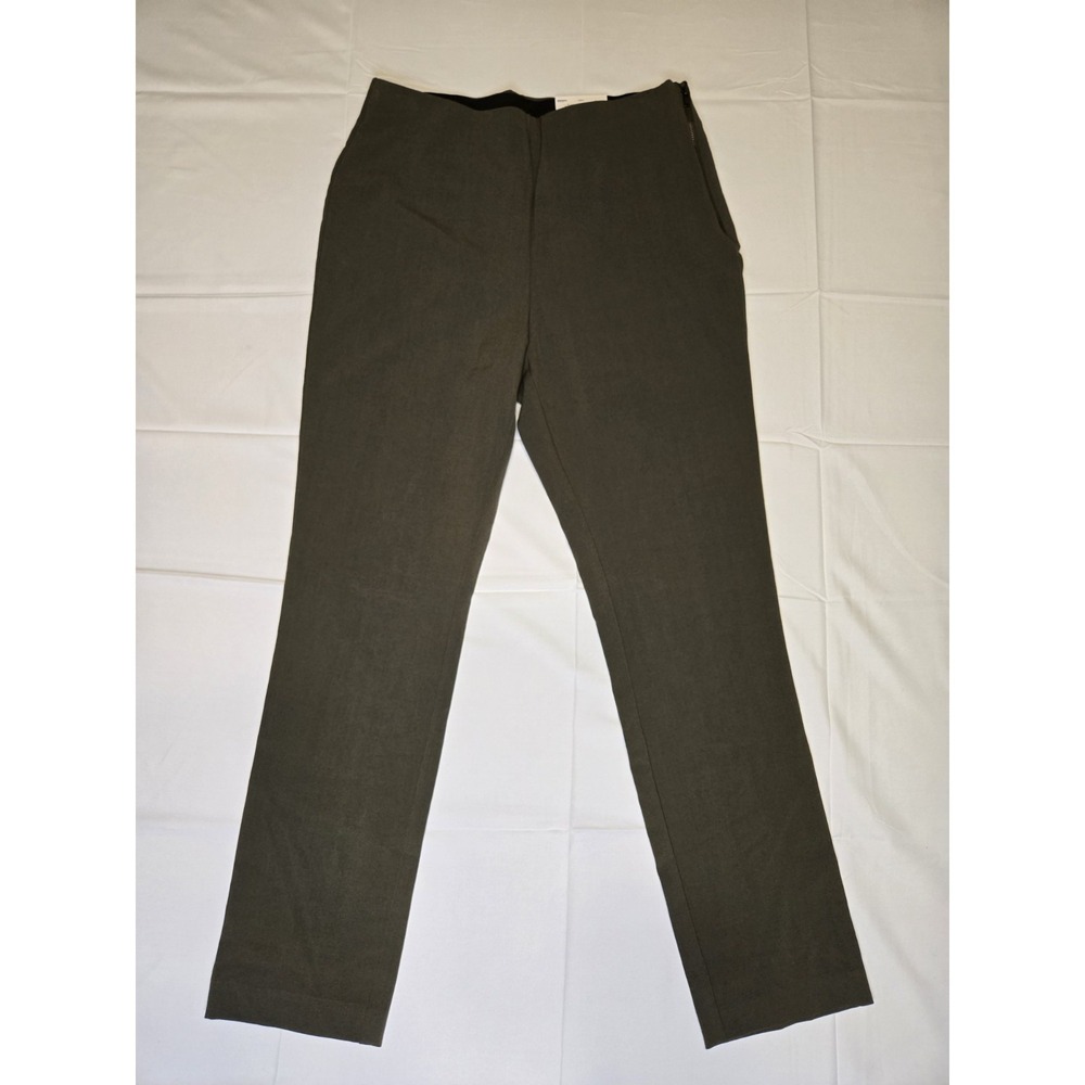 Nine West Side Zip Skinny Pants Size 6‎ Olive Green High RiseStretch NWT****